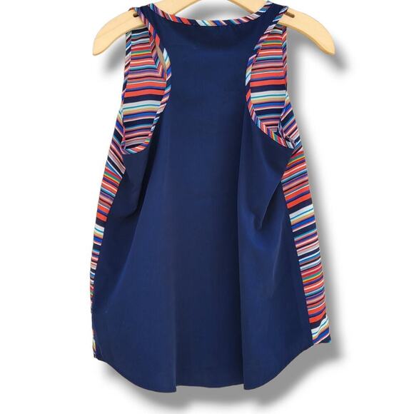 Olive & Oak Women’s Colorful Striped Sleeveless Blouse Small - Picture 4 of 8